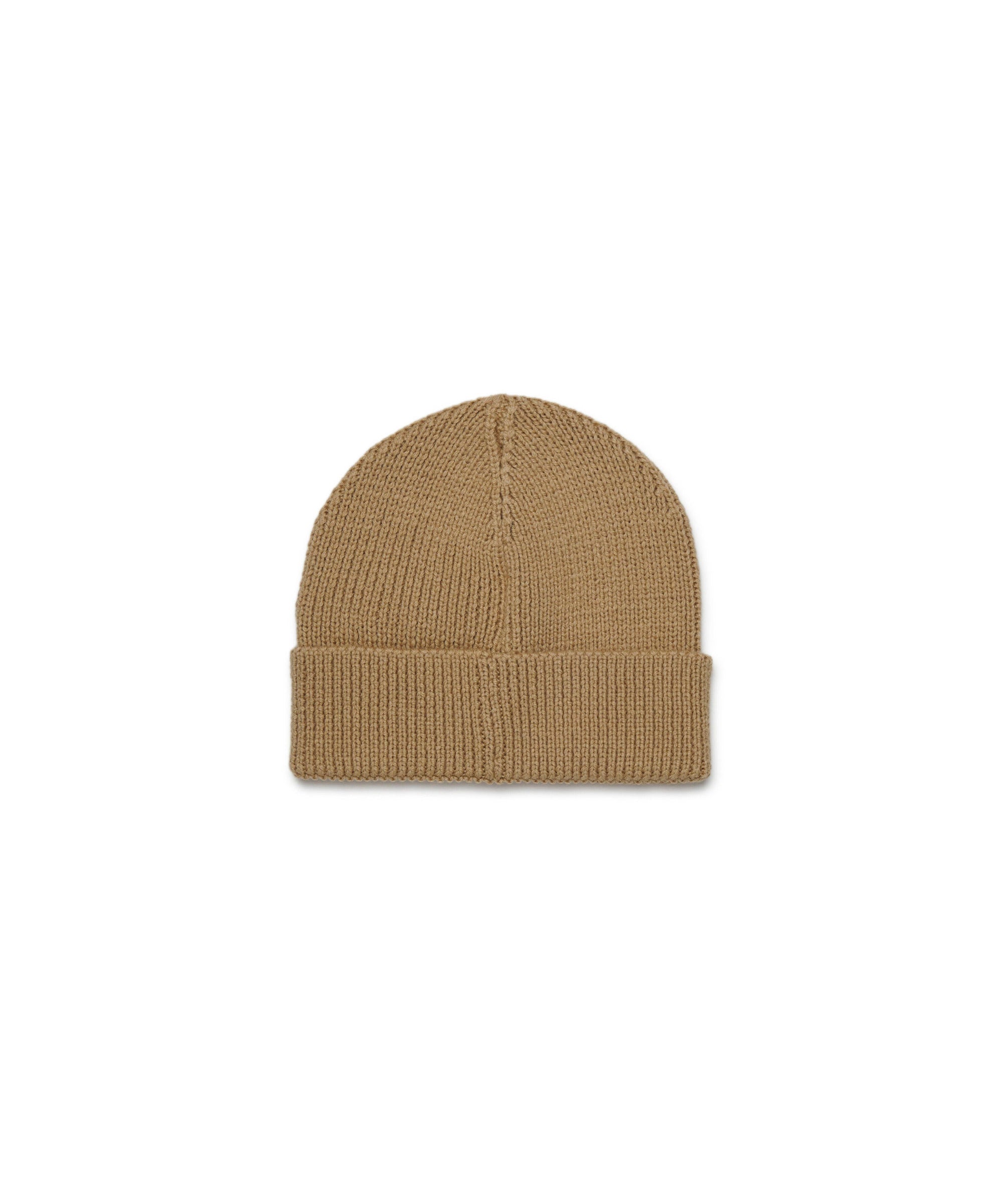 Diesel Kids Cappello Beanie Beige con Oval D per Neonati