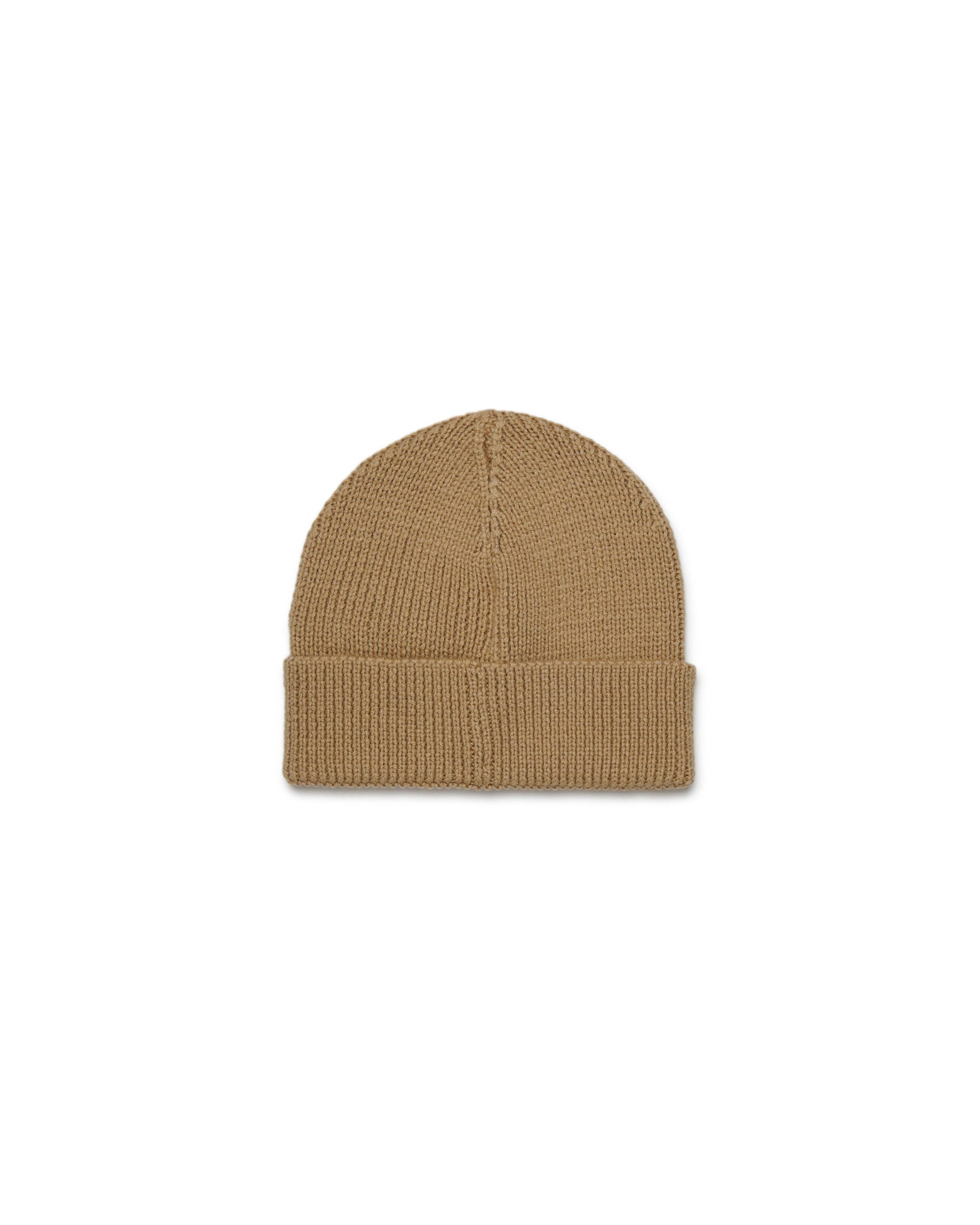 Diesel Kids Cappello Beanie Beige con Oval D per Neonati