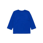 Diesel Kids T-shirt Blu Lunghe Maniche con Oval D per Neonati retro