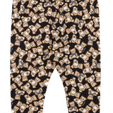 Moschino Kids Leggins Nero con Teddy Bear per neonate