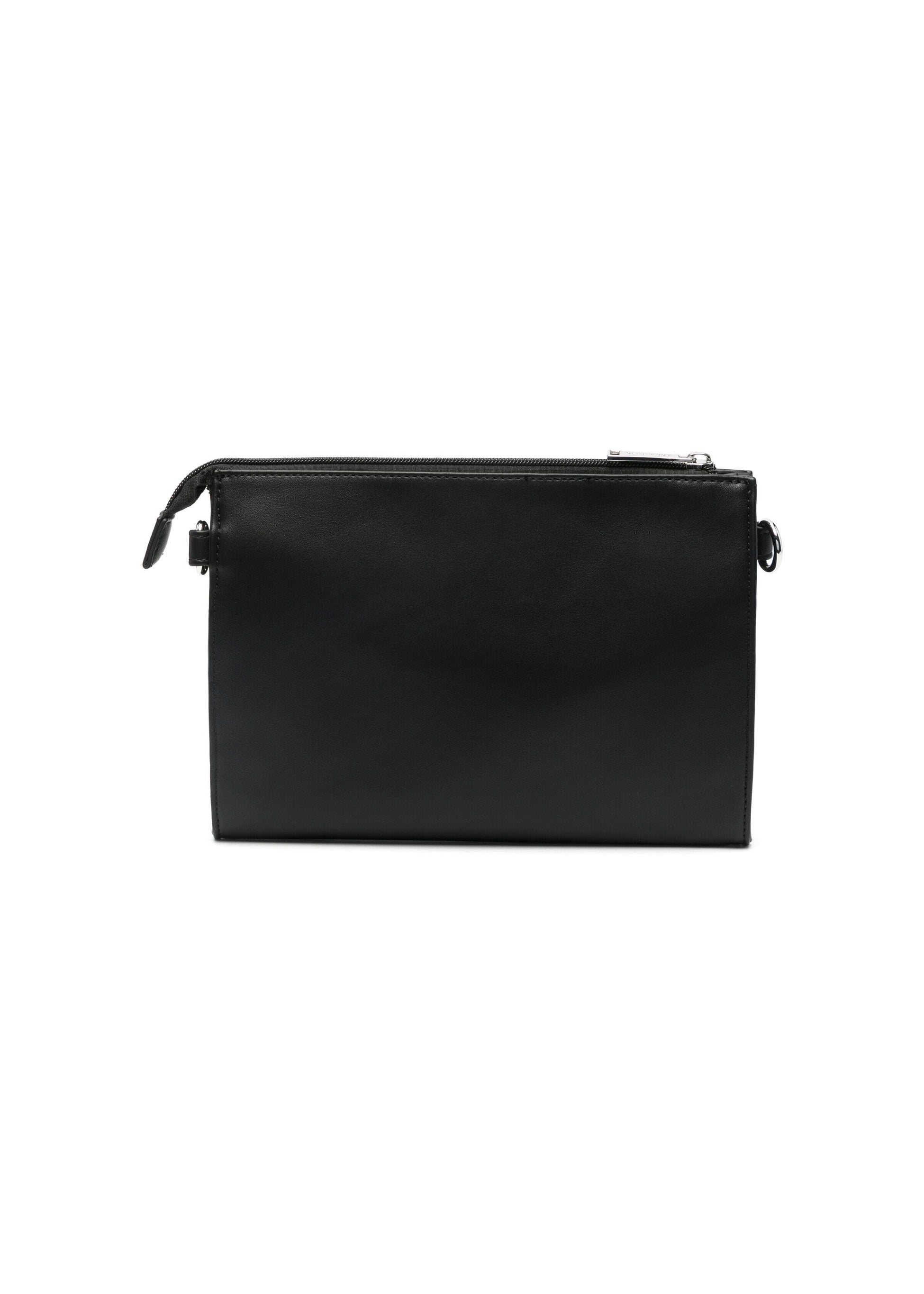 Msgm Kids Borsa Nera con Logo Goffrato