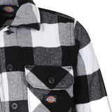 Dickies Kids Camicia a Quadri Nera/Bianca con Logo per Bambini (dettaglio)