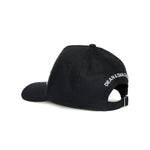 Dsquared2 Kids Cappello Nero con Stampa ICON per Bambini (retro)