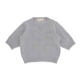 Elisabetta Franchi La Mia Bambina Maglioncino Polvere con Intarso Logo per Bambine