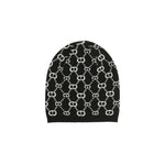 Twinset Kids Capello Nero con Motivo Multi Logo per Bambine