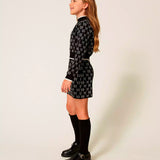 Twinset Kids Maglia e Gonna Jacquard con Oval T per Bambine