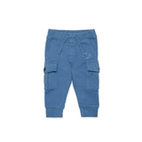 Dsquared2 Kids Pantaloni Cargo in Felpa Lavagna per Neonati