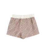 Elisabetta Franchi La Mia Bambina Shorts Sunrise con Logo Geometrico per Neonate