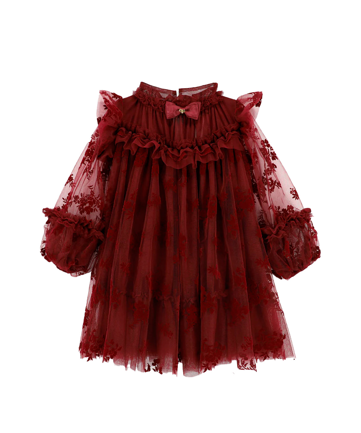 Angel's Face Kids Abito in Tulle Bordeaux per Bambine