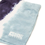 Diesel Kids Short Effetto Sfumato con Logo per Neonati