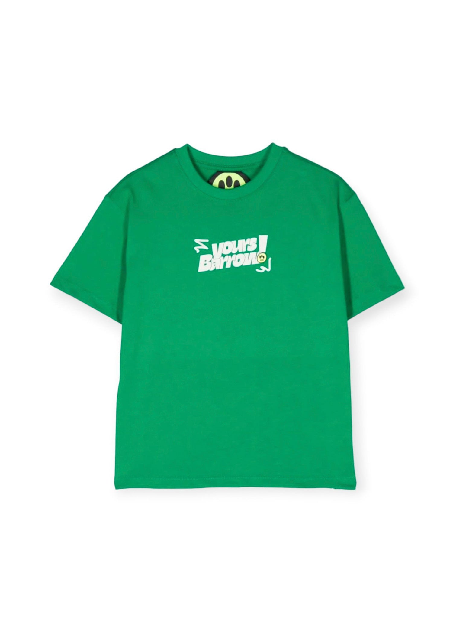 Barrow Kids T-shirt Verde con Stampa per Bambini