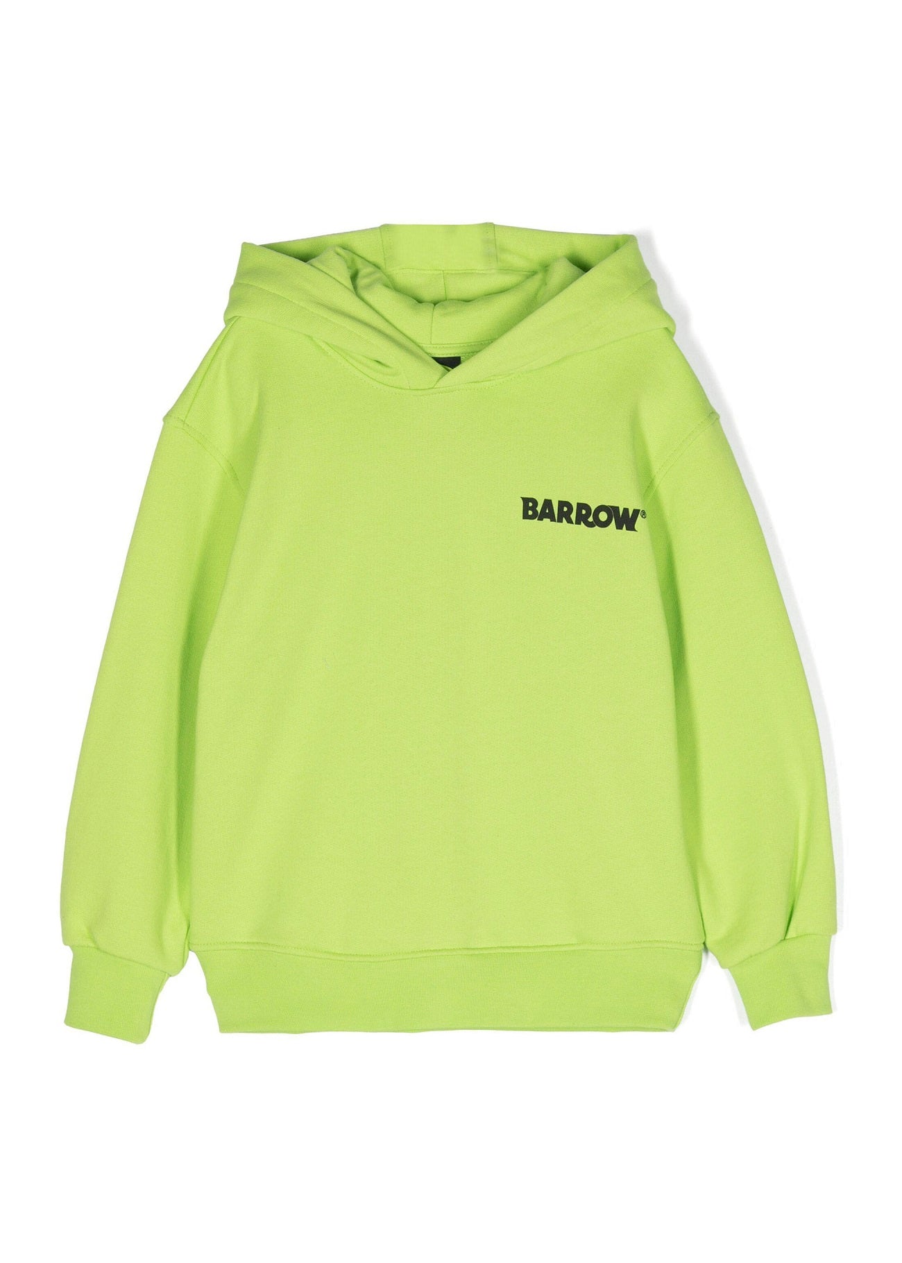 Barrow Kids Felpa con Cappuccio Cedro con Stampa Logo e Smile frontale