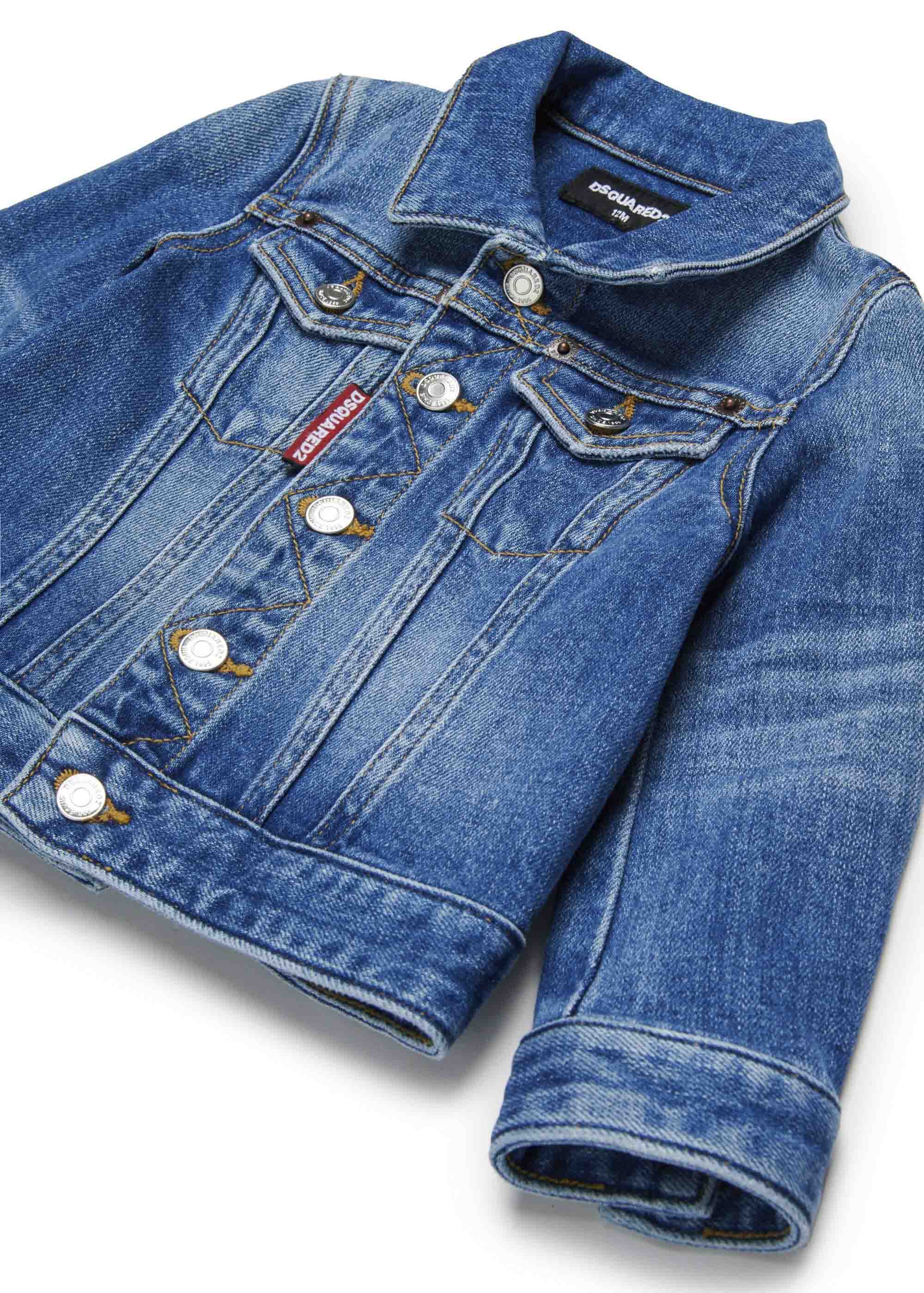 Dsquared2 Kids Giubbino Denim per Neonati