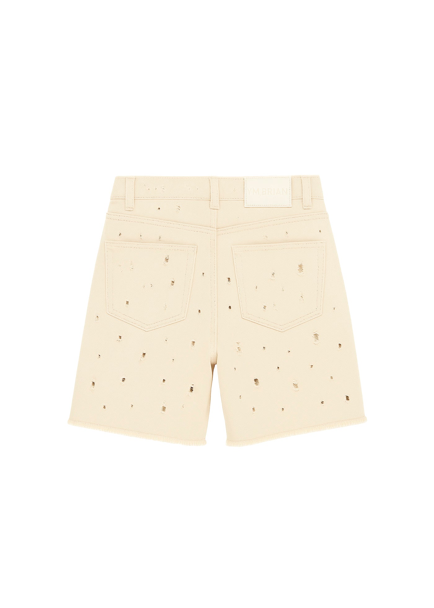 I'm Brian Bermuda Traforato Denim Beige per Bambini