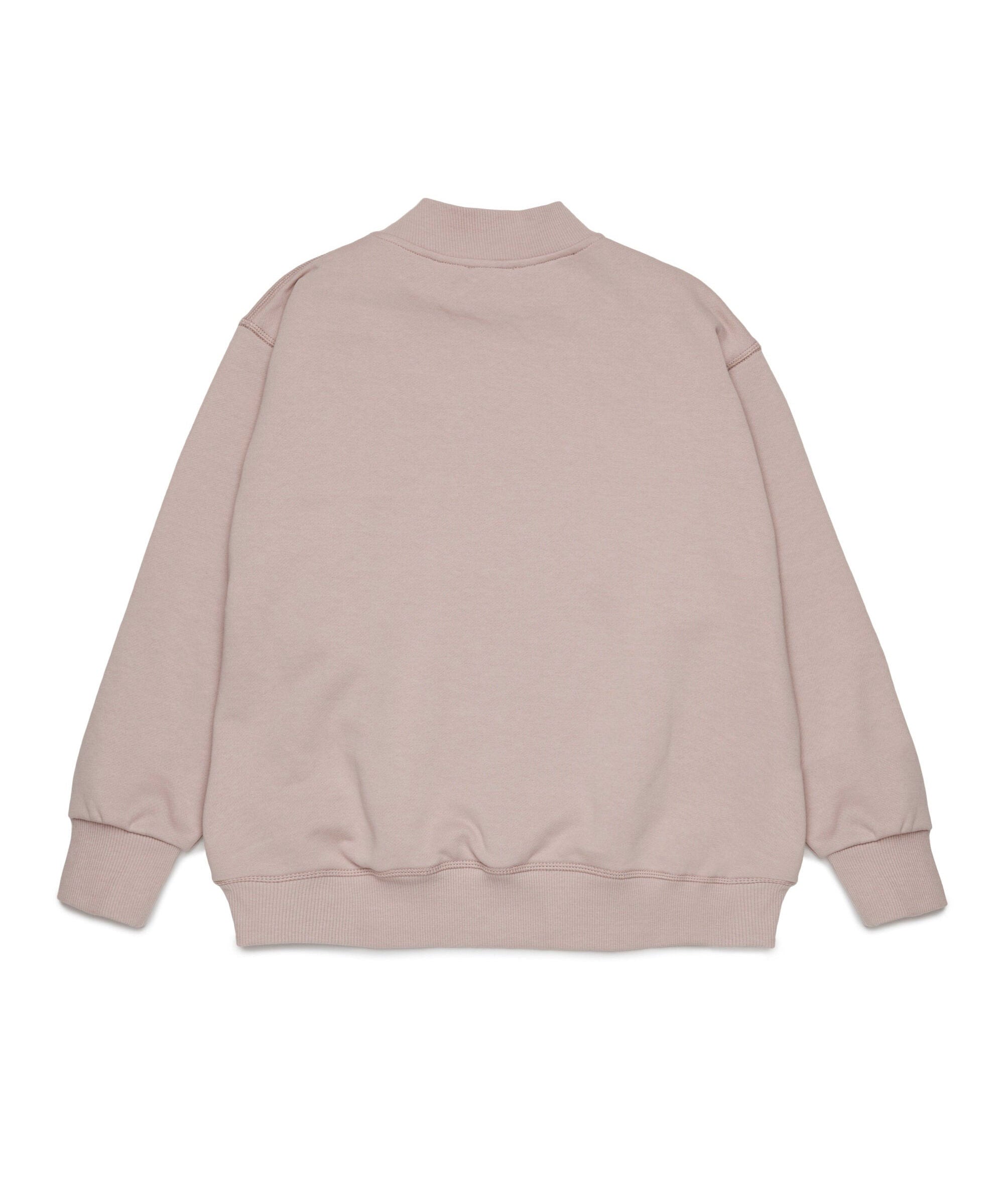 Diesel Kids Felpa Girocollo Rosa con Oval D AR per Bambine