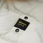 Blauer Kids Giubbino Bianco con Cappuccio in Pelliccia Unisex Armony per Neonati