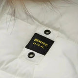 Blauer Kids Giubbino Bianco con Cappuccio in Pelliccia Unisex Armony per Neonati