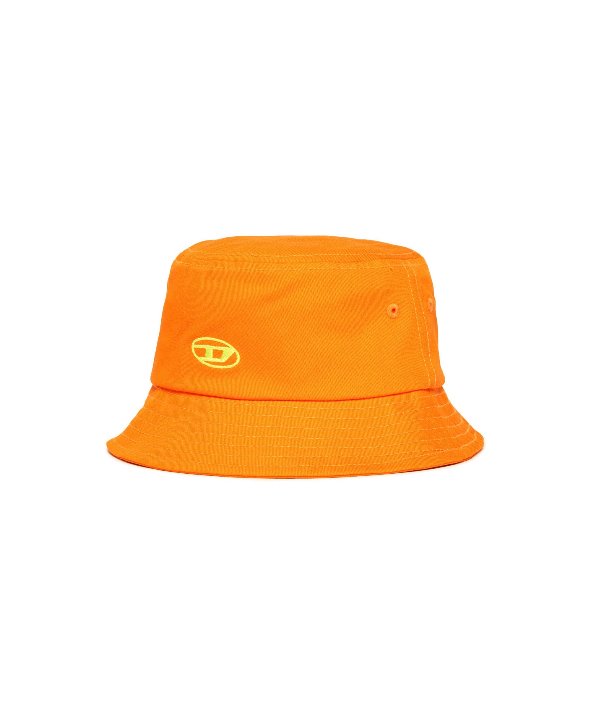 Diesel Kids Cappello Bucket Arancione con Logo per Bambini