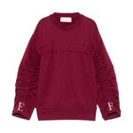 Elisabetta Franchi La Mia Bambina Felpa Cherry Girocollo con EF per Bambine