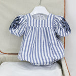Deolinda Pagliaccetto Bianco/Blu per Neonate