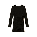 Twinset Kids Abito Nero Corto in Tulle con Arricciatura per Bambine