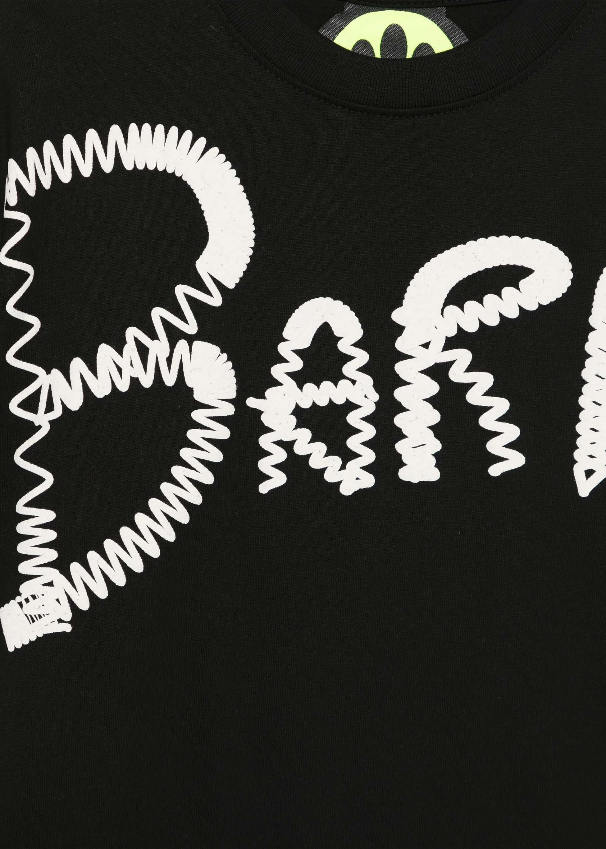 Barrow Kids T-shirt Nera con Stampa Logo per Bambini (dettaglio)