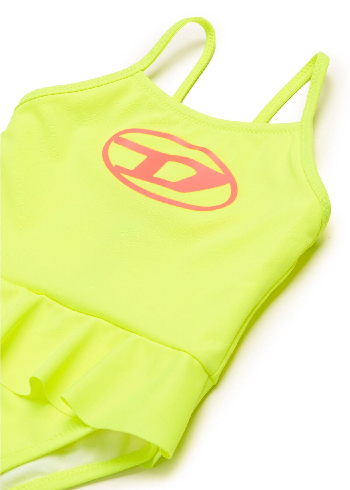Diesel Kids Costume Monokini con Ruches Giallo per Neonate