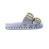 Sensi Kids Flamingo Sandalo Argento Doppia Fascia per Bambini (lato)