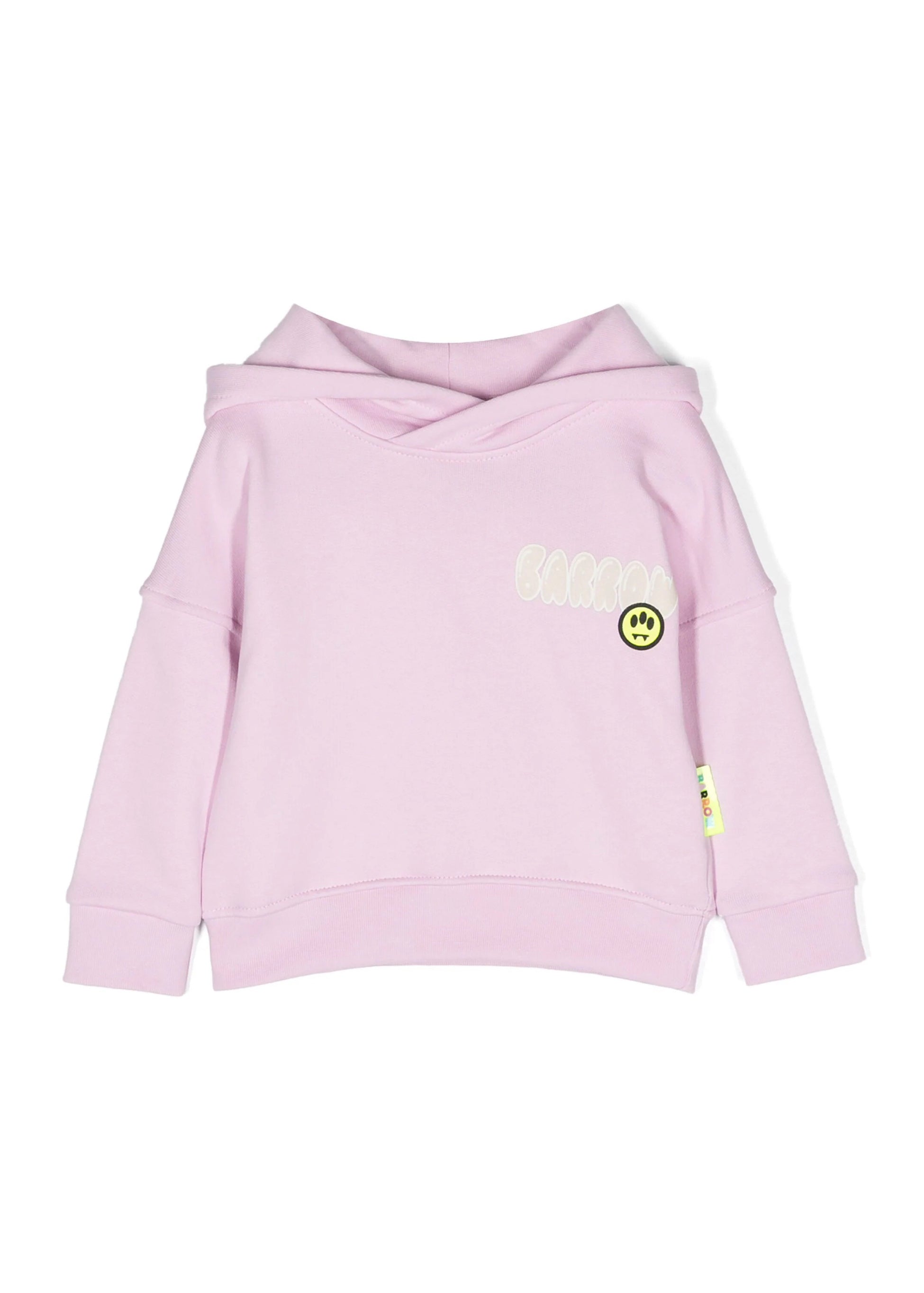 Barrow Kids Felpa con Cappuccio Rosa per Neonate fronte