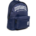 Dsquared2 Kids Zaino Blu con Stampa per Bambini
