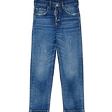 Dsquared2 Kids Jeans Slim Fit Blu 642 Jean per Bambini