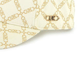 Michael Kors Kids Cappello Crema Logo All over per Bambine (dettaglio)