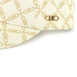 Michael Kors Kids Cappello Crema Logo All over per Bambine (dettaglio)