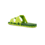 Sensi Kids Flamingo Sandalo Lime Doppia Fascia per Bambini (retro)