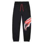 Sprayground Kids Pantaloni in Felpa Neri con Logo per Bambini