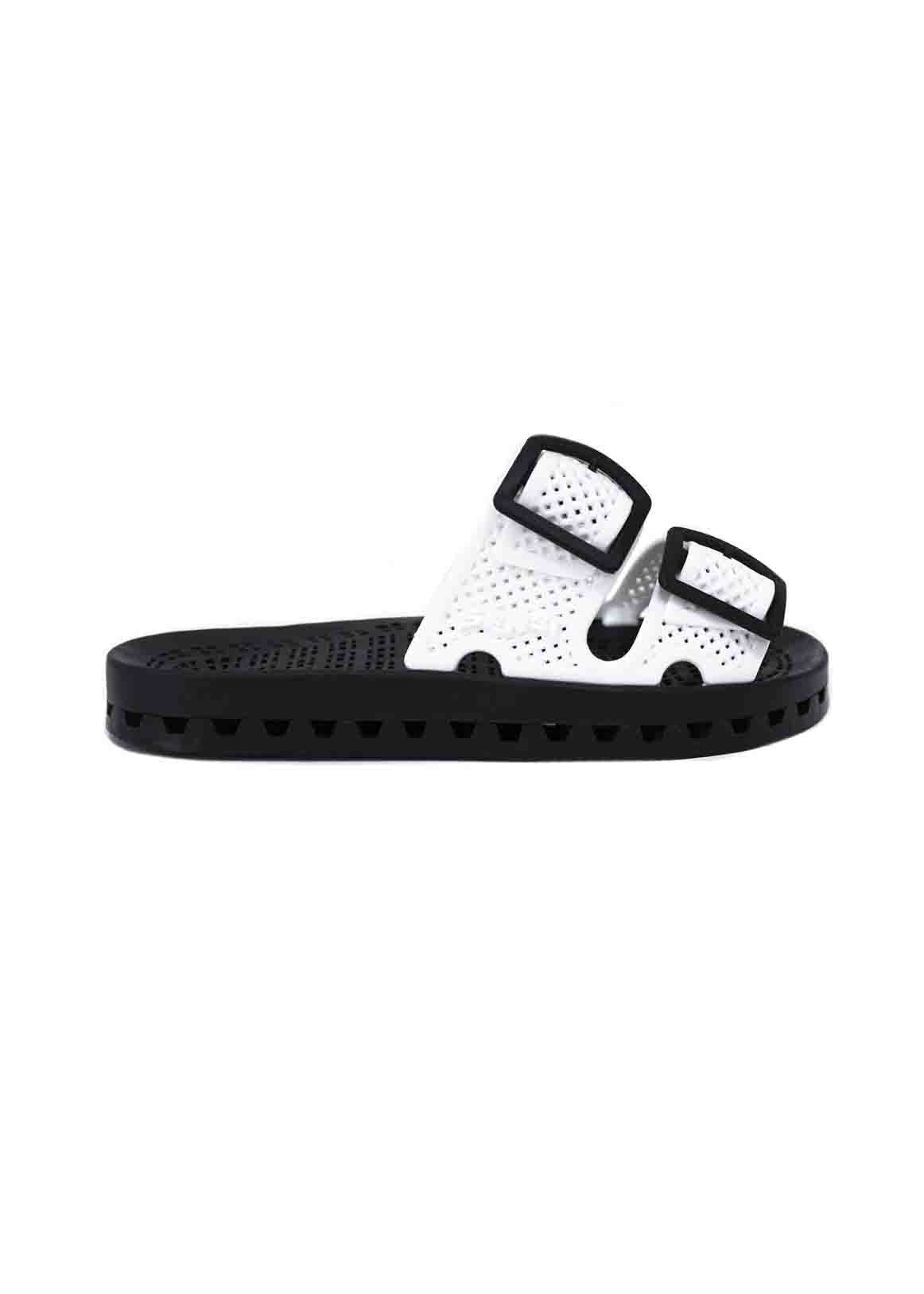 Sensi Kids Urban Sandalo Bianco Doppia Fascia per Bambine (lato)