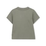 Boss Kids T-Shirt Verde con Stampa Logo per Neonati