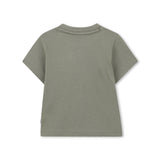 Boss Kids T-Shirt Verde con Stampa Logo per Neonati