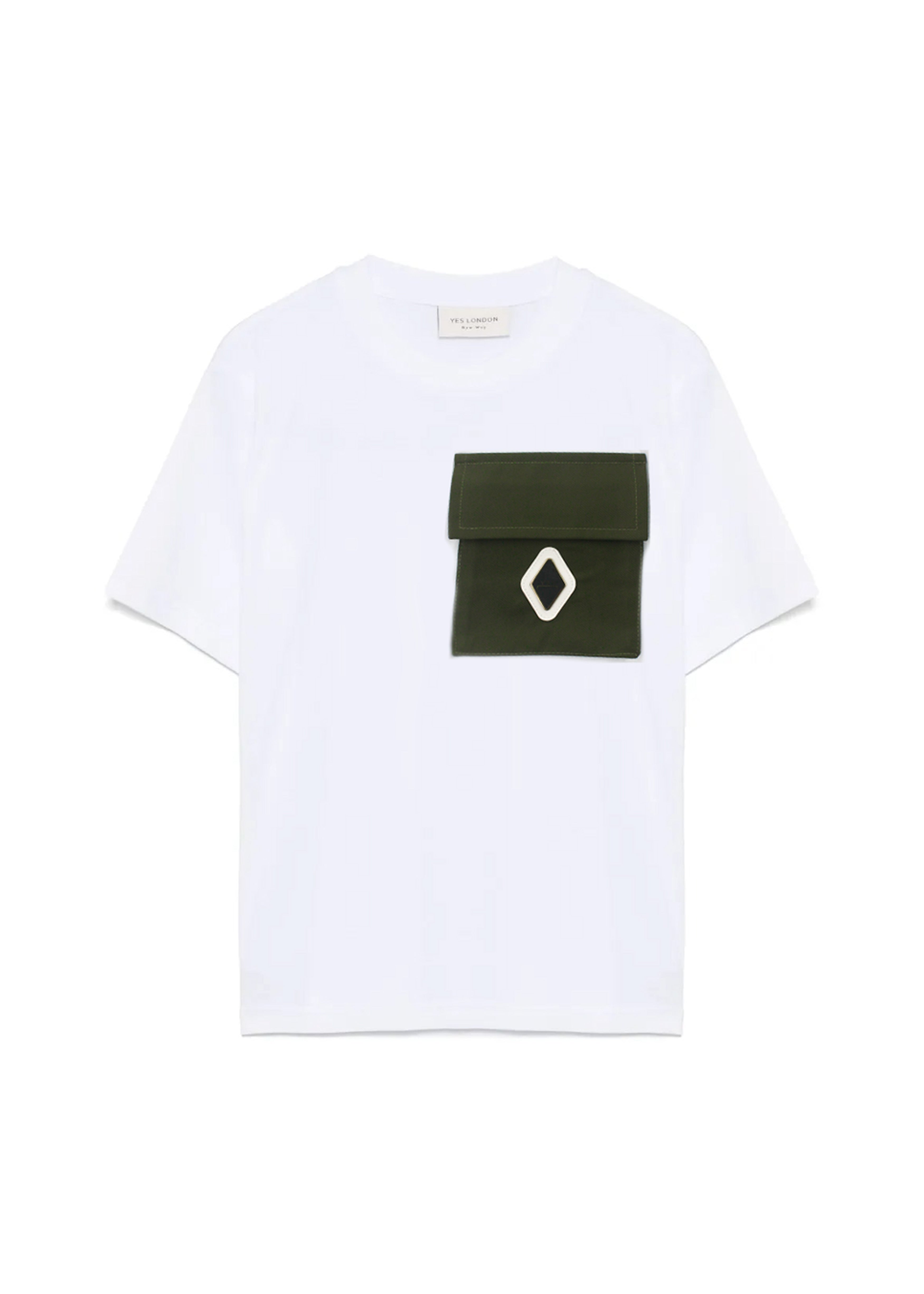 Yes London T-shirt Bianca con Tasca per Bambini