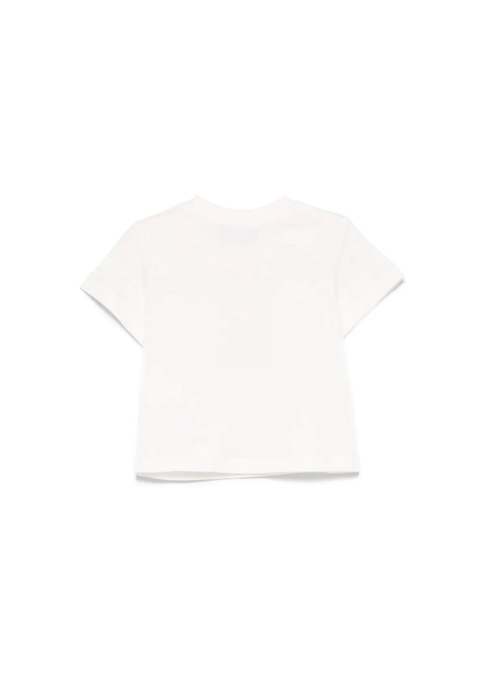 Moschino Kids T-shirt Panna con Ricamo Teddy per Neonati