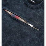 Dsquared2 Kids Felpa Girocollo Marmorizzata con Zip per Bambini