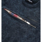 Dsquared2 Kids Felpa Girocollo Marmorizzata con Zip per Bambini