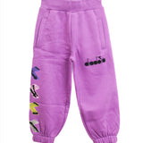Diadora Kids Purple Fleece Pants for Girls