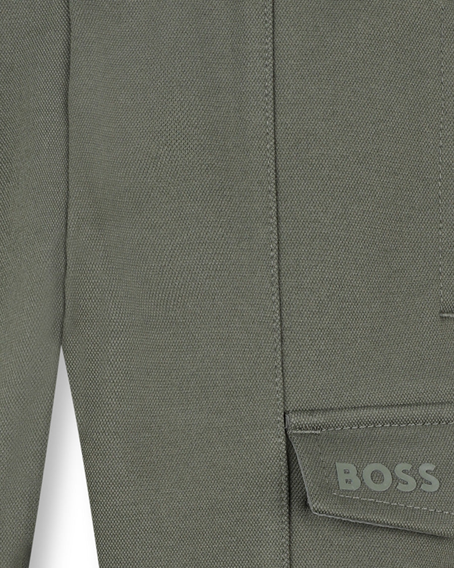 Boss Kids Pantalone Verde con Elastico per Neonati