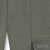 Boss Kids Pantalone Verde con Elastico per Neonati