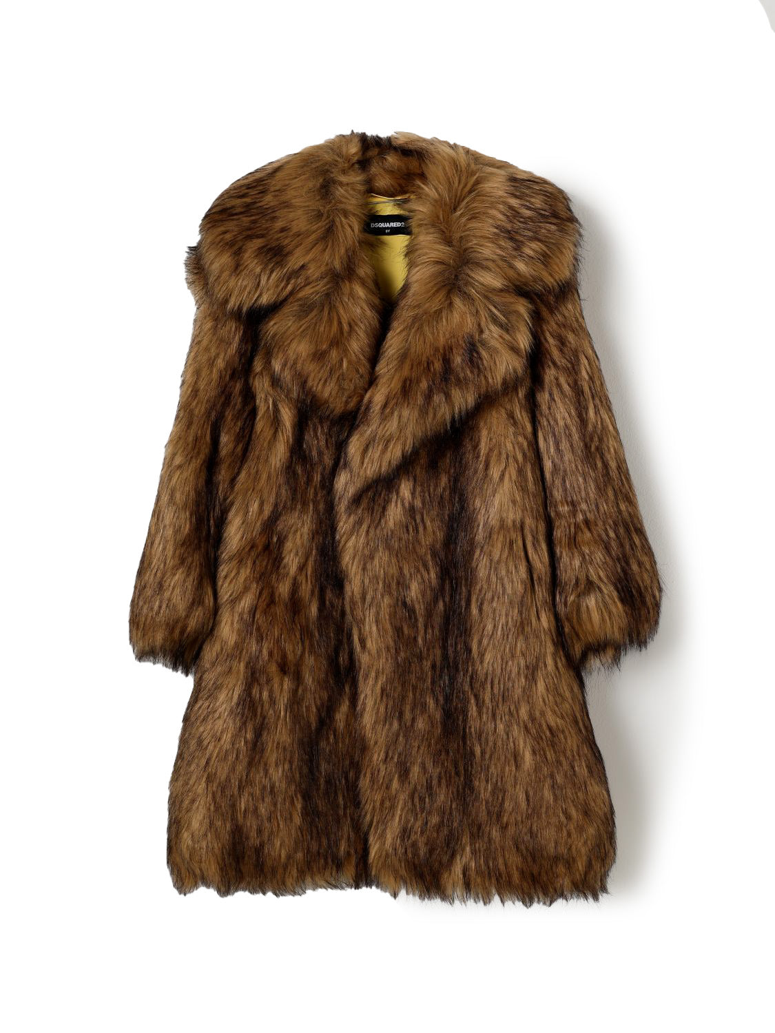 Dsquared2 Kids Cappotto in Pelliccia Moro