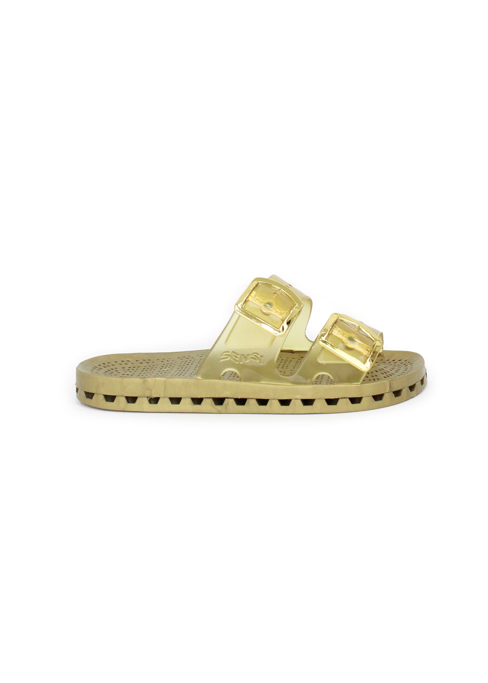Sensi Kids Jelly Sandalo Oro Doppia Fascia per Bambine