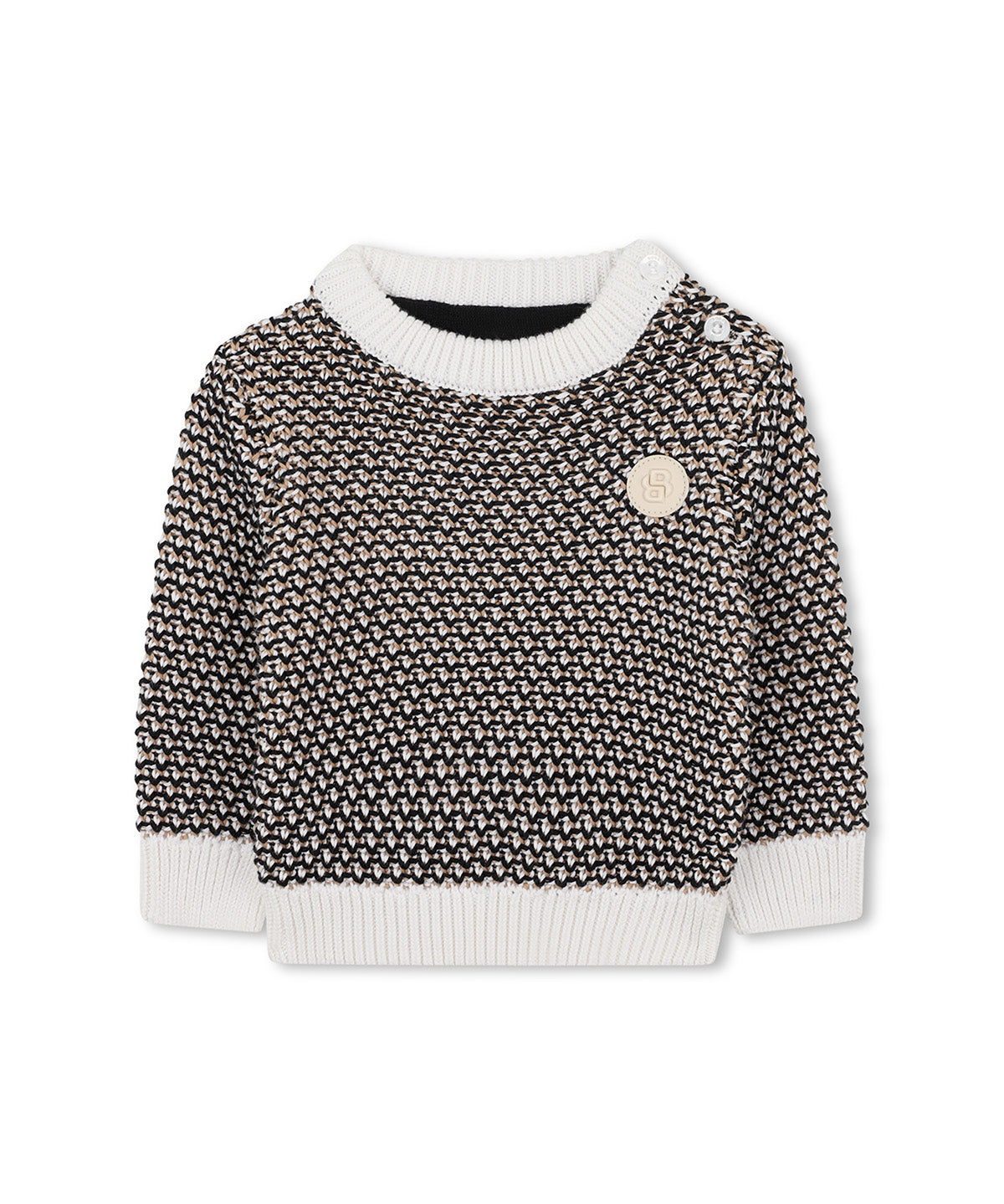 Boss Kids Maglia in Cotone in Tre Tonalità Per Neonati