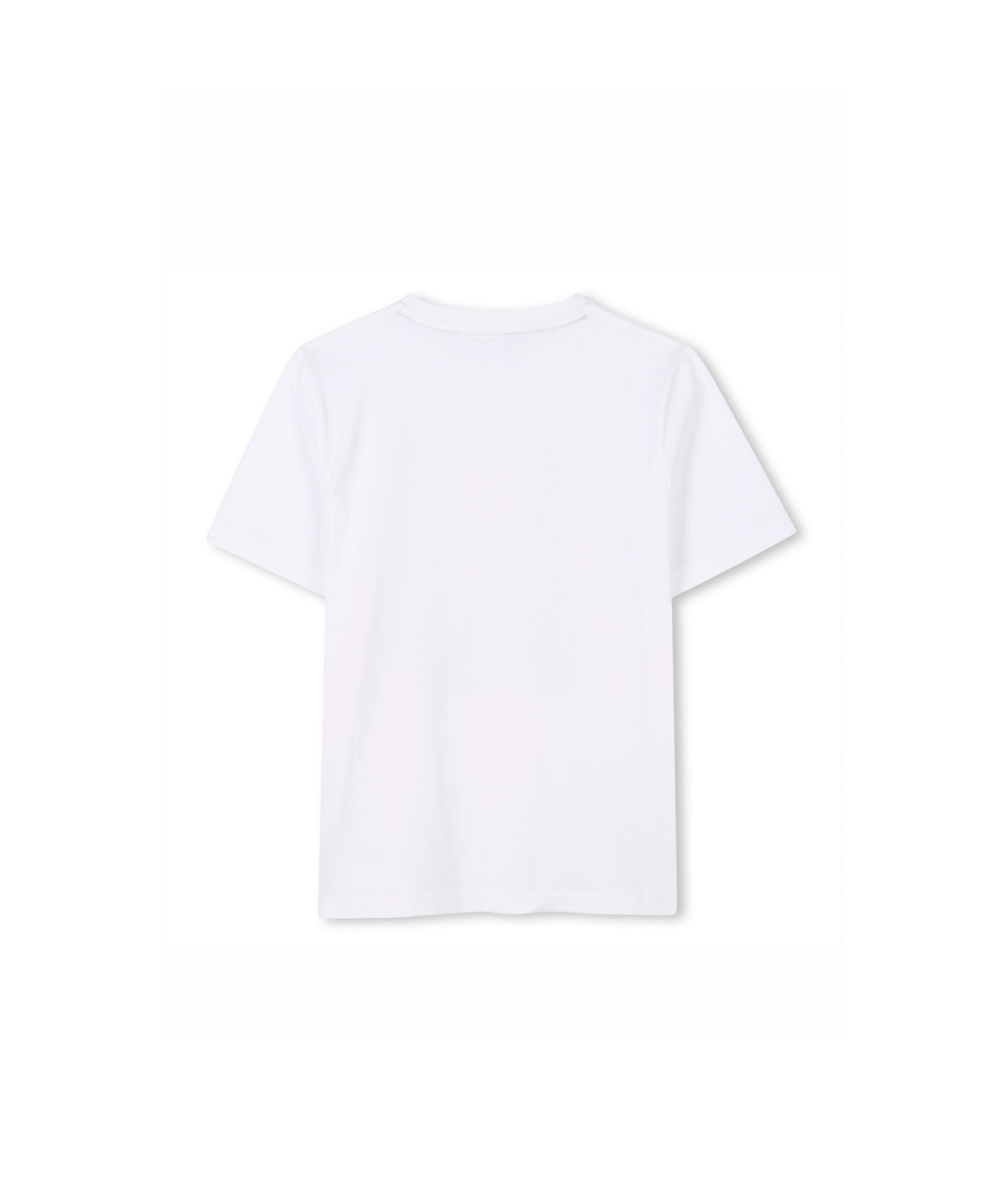 Boss Kids T-shirt Bianca con Stampa per Neonati (retro)