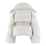 Elisabetta Franchi La Mia Bambina Piumino Bianco Avvitato per Bambine